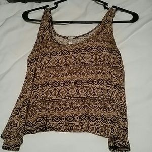 Aztec crop top