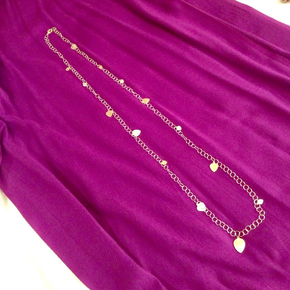 Banana republic gold chain long necklace