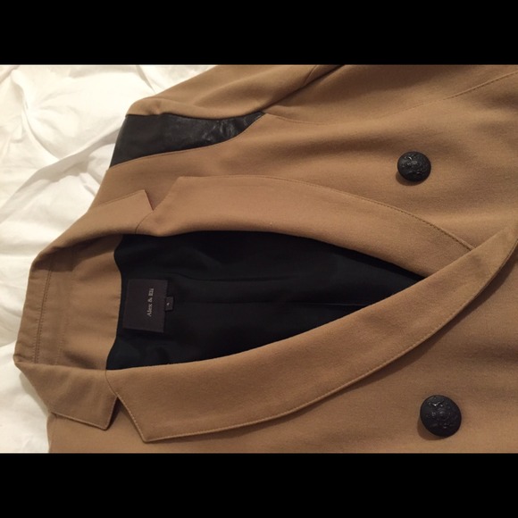 Camel Blazer with Leather Details - Picture 3 of 3