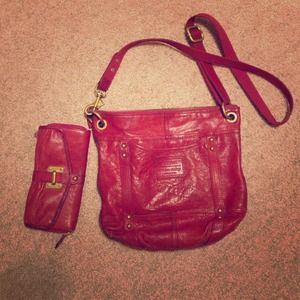 Authentic Fossil Shoulder bag and Wallet