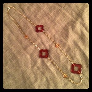 Banana Republic gold chain trellis necklace