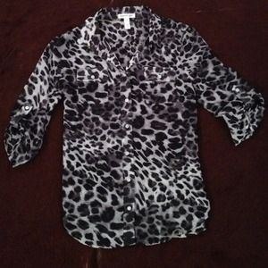 Leopard print blouse