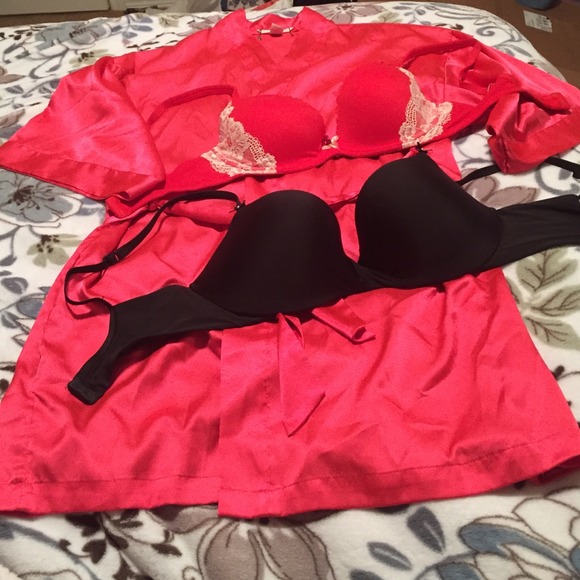 Victoria's Secret bras and robe