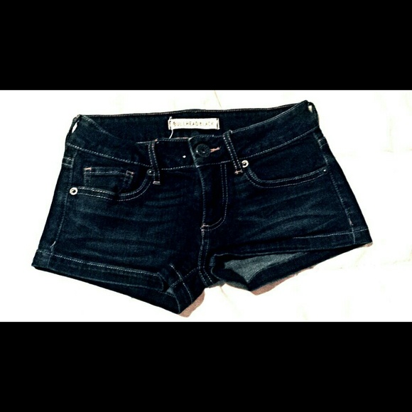 Dark denim shorts