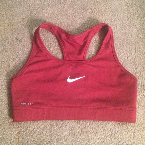 Crimson Nike sports bra