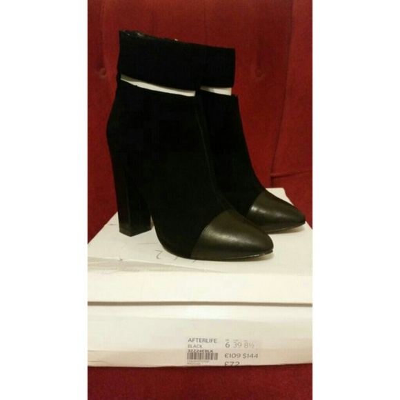Women's TOPSHOP Black Afterlife Ankle Cuff Boots