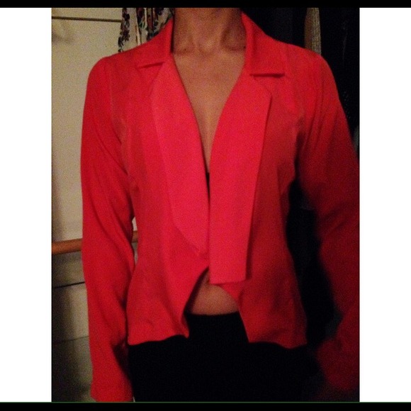 Orange blazer