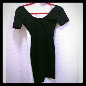 American Apparel black Double U-neck dress