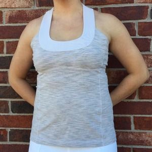 Lululemon Pink/Grey Wee Are From Space Tank sz 12