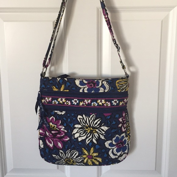 Vera Bradley Triple Zip Hipster in African Violet