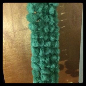 Rabbit tail scarf