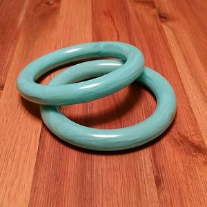 Aqua Blue Bangles