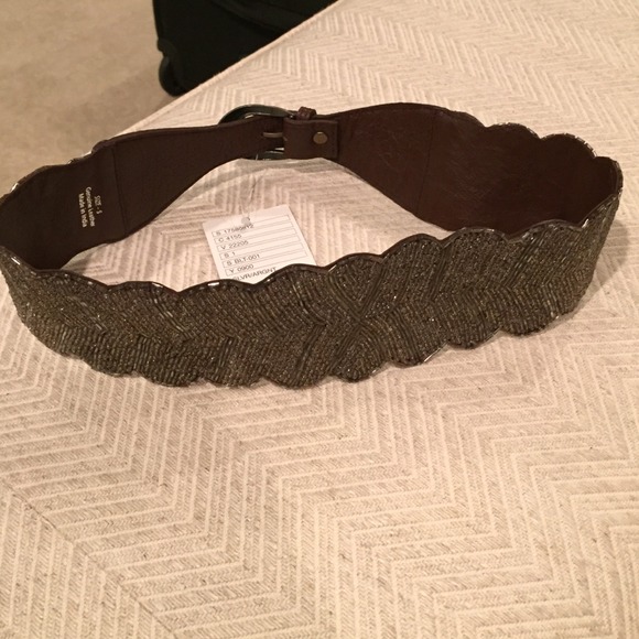 Anthropologie Beaded Belt