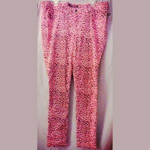 🌟💖💖Pink leopard print Torrid skinny jeans