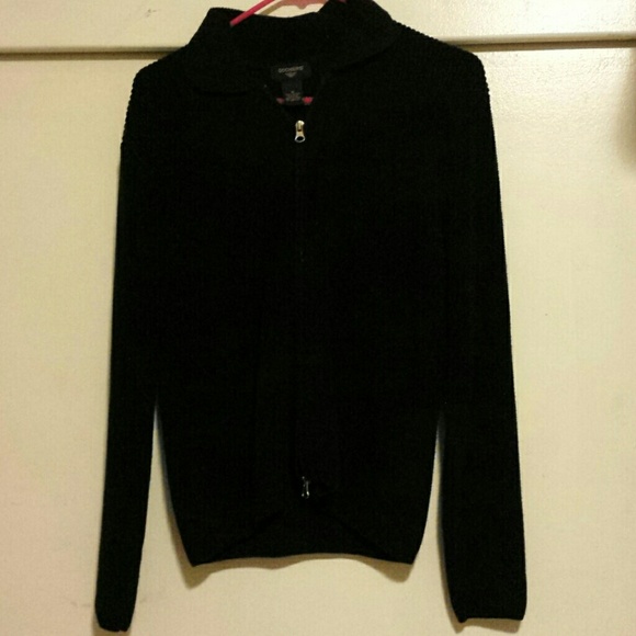 Black Dockers Zip Down Sweater/Cardigan
