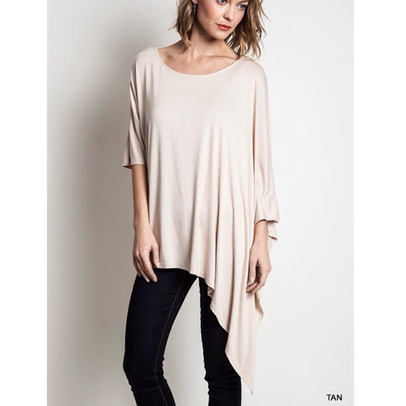 LOWEST PRICE "Drama Queen" Asymmetrical Hem Top - Picture 4 of 4