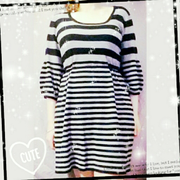 💖👗Gray and black sweater dress by liv