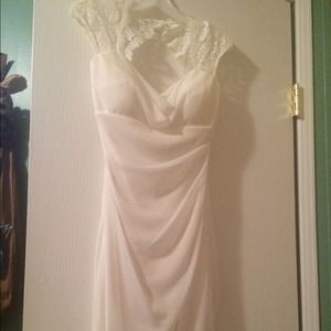 Ivory Cap sleeve Reception/Wedding dress