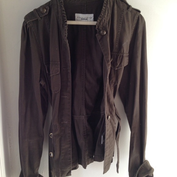 Sanctuary military inspired khaki belted jacket