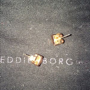 EDDIE BORGO ROSE GOLD PYRAMID STUD EARRINGS *NEW*