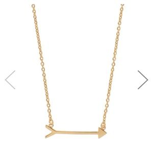 Brand new Stella and Dot gold arrow necklace