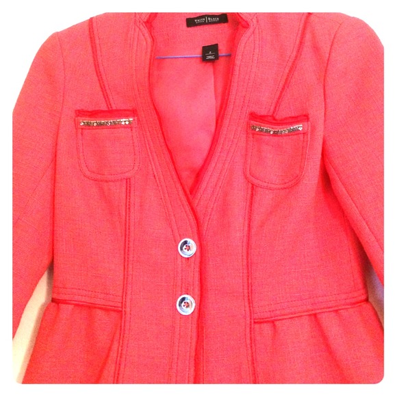 WHBM fuchsia type colored blazer