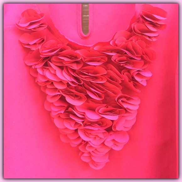 🚫SOLD🚫New York & Company Hot Pink Top Small - Picture 2 of 4
