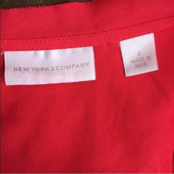 🚫SOLD🚫New York & Company Hot Pink Top Small - Picture 4 of 4