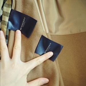 Auth. Burberry double layer trench coat