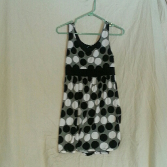 Polka dot short dress