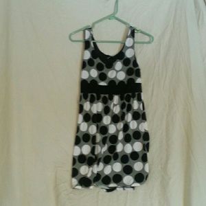 Polka dot short dress