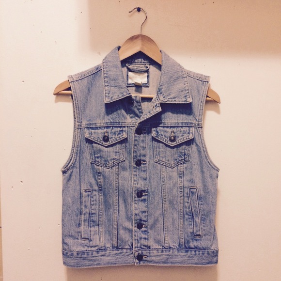 Light Wash Denim Vest