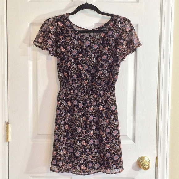 Floral chiffon dress
