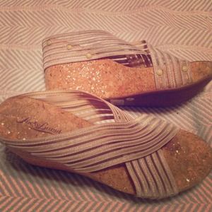 Lucky brand cork wedges