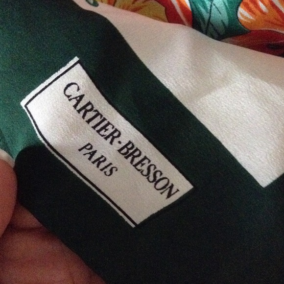 Cartier Bresson Paris Floral Scarf. - Picture 3 of 4