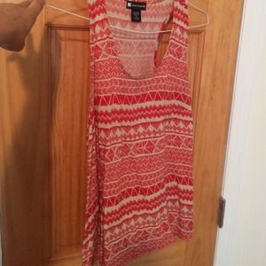 Tribal tank with front pocket