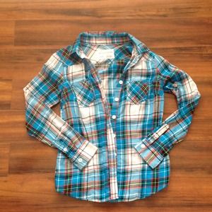 Plaid button up shirt.  Aeropostale