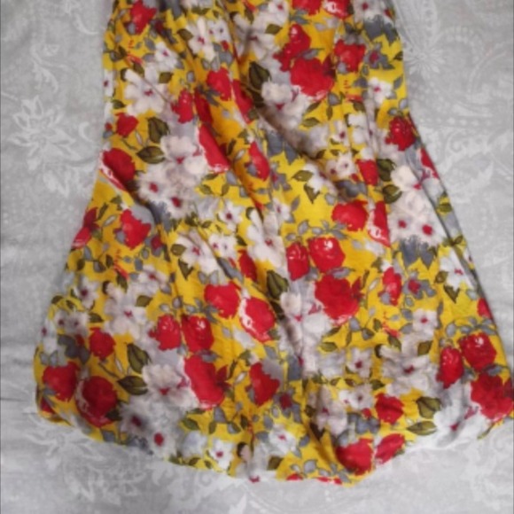 🚫SOLD🚫Mustard Seed Floral Dress Medium - Picture 2 of 4