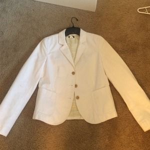 Jcrew white blazer medium