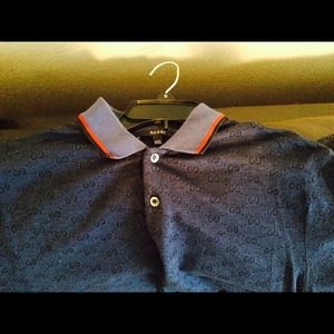 Gucci Logo Polo shirt "Light Blue"