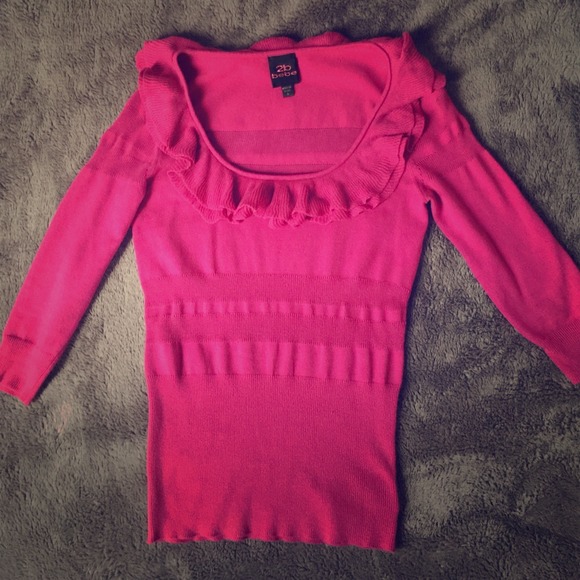 2b Bebe Pink Sweater