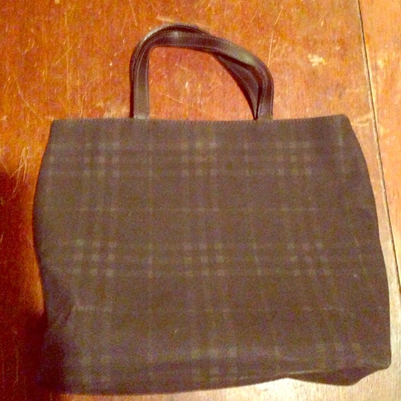 Burberry bag and matching wallet.