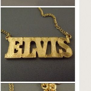 Elvis Presley nameplate necklace