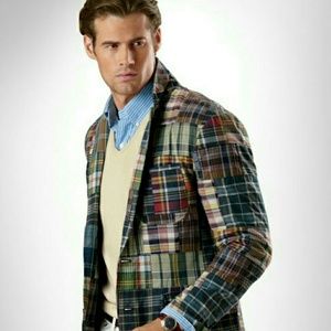 Just Like Dad! Youth Polo Madras Patchwork Jacket