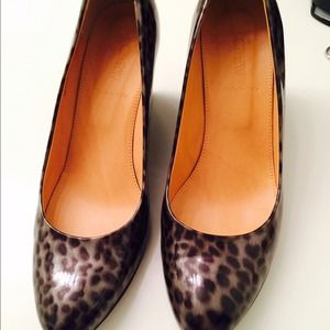 EUC J.Crew Martina Metallic Tortoise Wedge