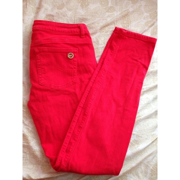 Michael Kors red skinny jean