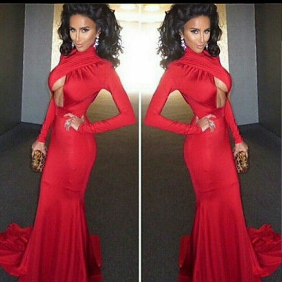 Red gown