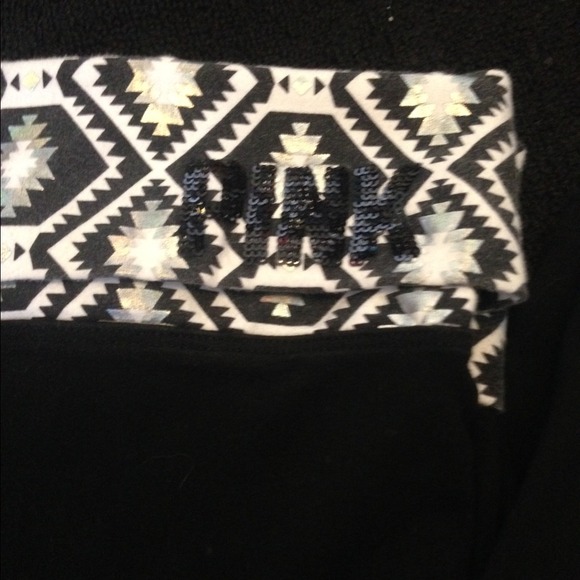Victoria secret sparkly Aztec print yoga pants