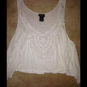 White Crop Top