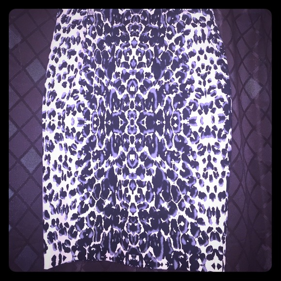 Leopard Print Pencil Skirt
